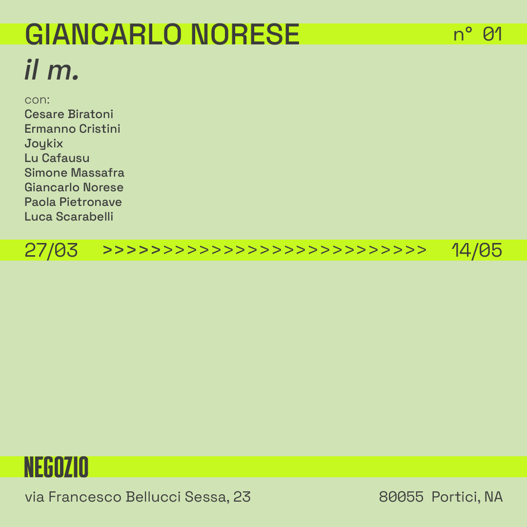 locandina Negozio n°01, Giancarlo Norese, il m.