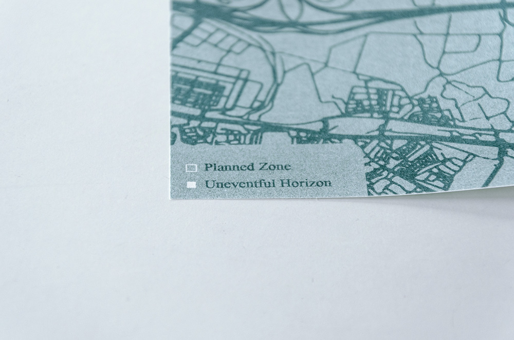 a risograph printed proposal of urban un-planning of Rotterdam